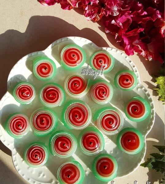 عکس ژله فرفره ای
