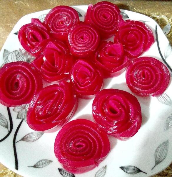 عکس ژله فرفره ای