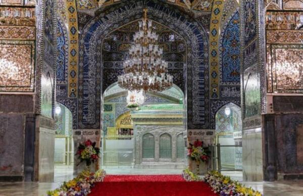 عکس حرم امام رضا گلباران