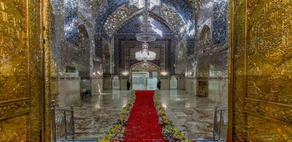 عکس حرم امام رضا گلباران