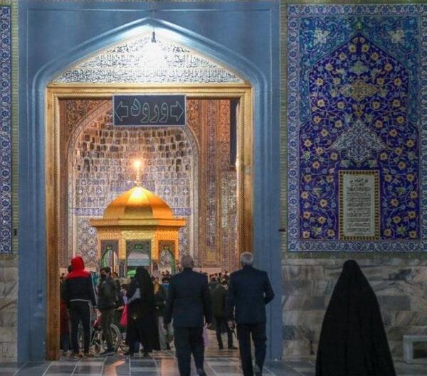 عکس ضریح امام رضا در زمان کرونا