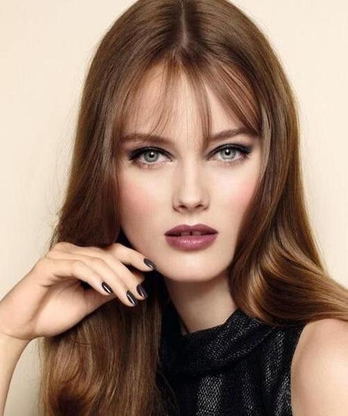 عکس رنگ مو تنباکویی