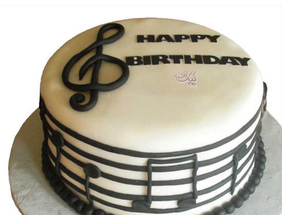 عکس گیتار روی کیک
