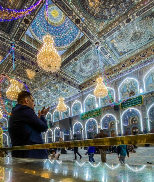 عکس حرم امام حسین طبیعی