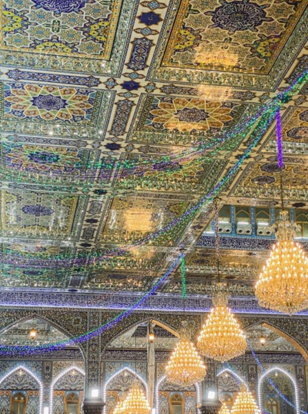 عکس حرم امام حسین طبیعی