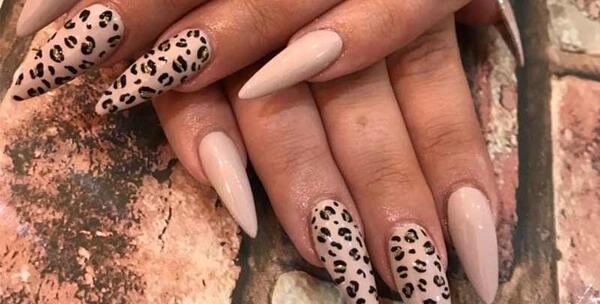 عکس طرح ناخن پلنگی