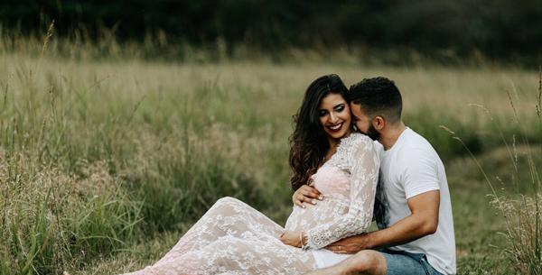 عکس عروس و داماد حامله