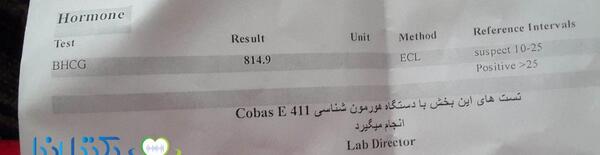 عکس جواب آزمایش بارداری مثبت