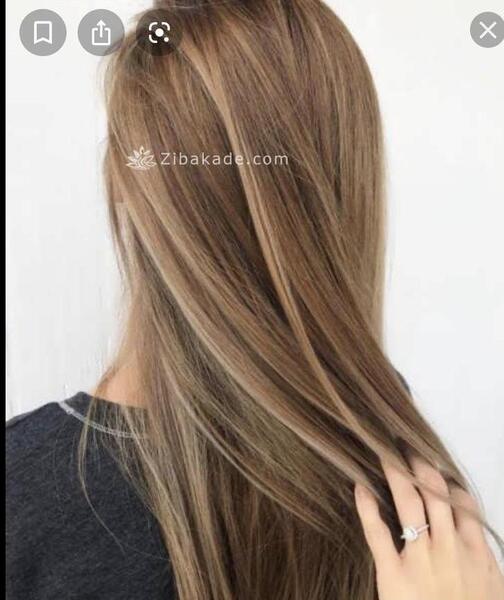 عکس رنگ مو خردلی