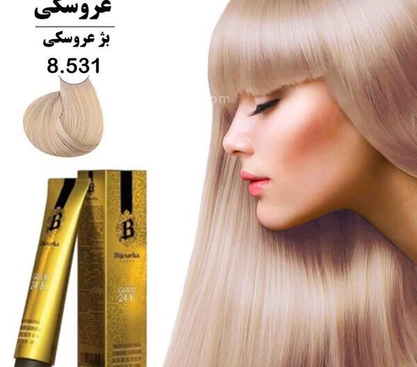 عکس رنگ مو خردلی