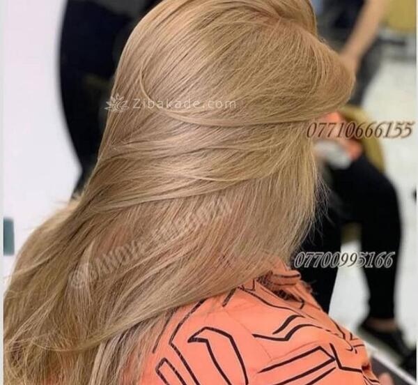 عکس رنگ مو خردلی