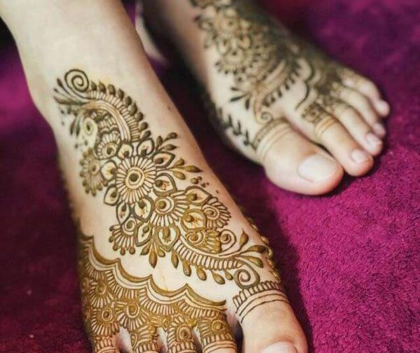 عکس حنا روی دست دخترانه جدید