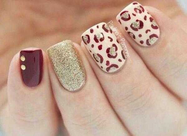 عکس ژلیش ناخن رنگ جگری