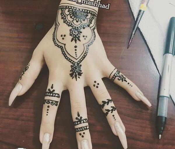 عکس های حنا روی دست