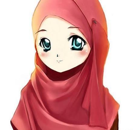عکس دختر با حجاب شاد