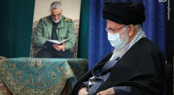 عکس رهبر انقلاب قاسم سلیمانی