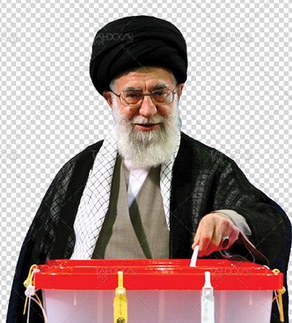 عکس رای دادن رهبر انقلاب