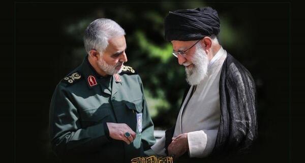 عکس تصاویر رهبر انقلاب و حاج قاسم سلیمانی