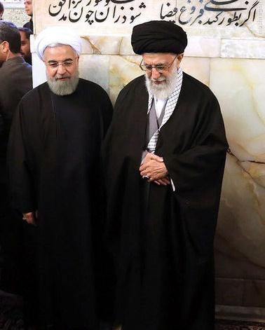 عکس روحانی با رهبر انقلاب