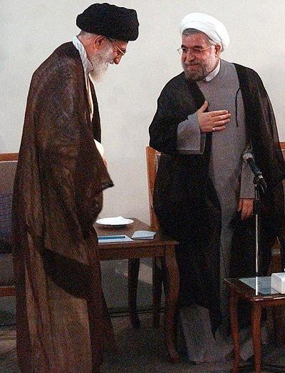 عکس روحانی با رهبر انقلاب