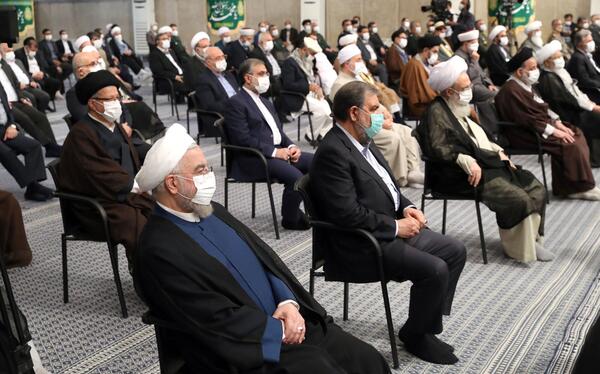 عکس روحانی با رهبر انقلاب