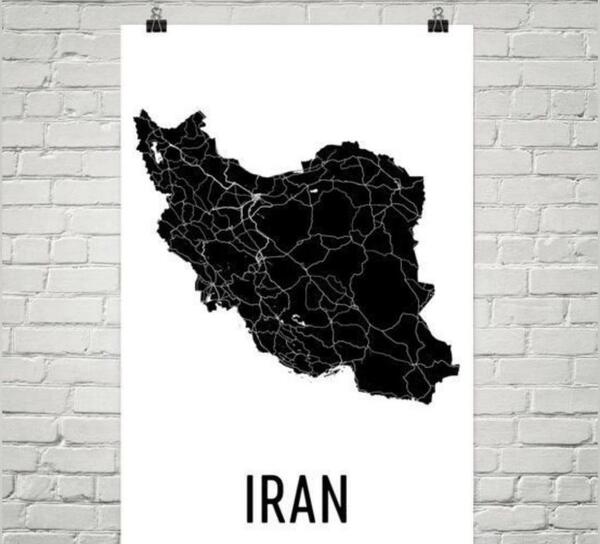 عکس مهسا امینی روی نقشه ایران