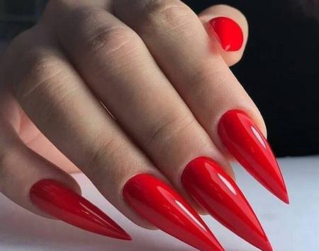 عکس مدل ناخن قرمز زنانه