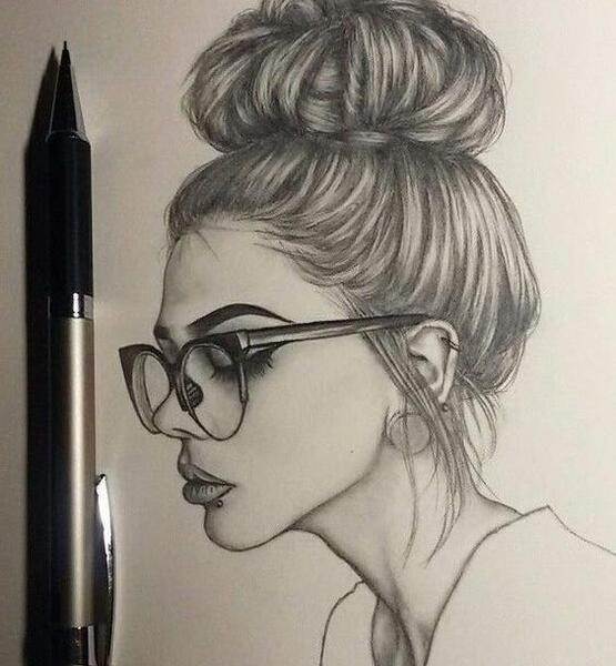 عکس نقاشی ساده سیاه سفید