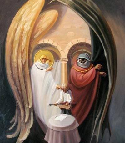 عکس نقاشی دختر چهره
