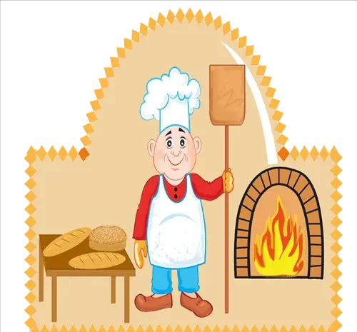 عکس نقاشی ساده نانوایی
