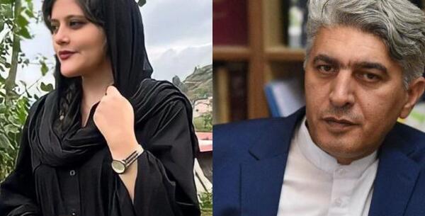 عکس مهسا امینی هنگام گرفتن گشت ارشاد
