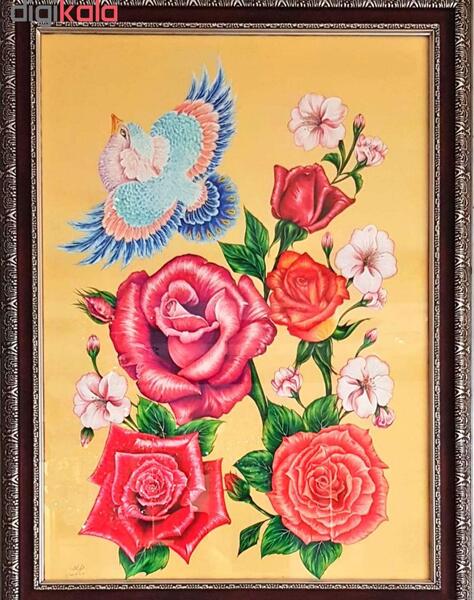عکس نقاشی گل تابلو