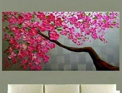 عکس نقاشی گل تابلو