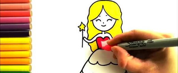 عکس نقاشی زیبا عروسک