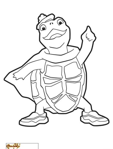 عکس نقاشی لاک پشت ساده