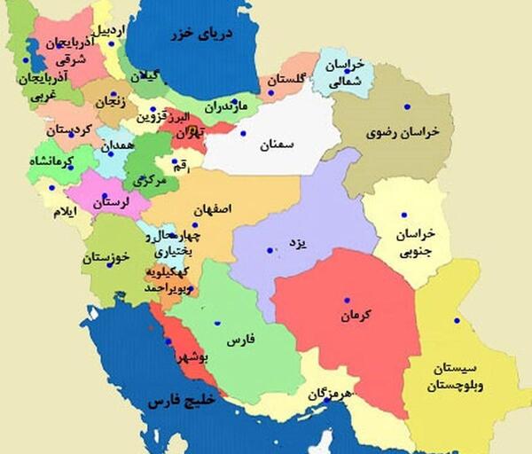 عکس نقشه ایران سیاه پوش