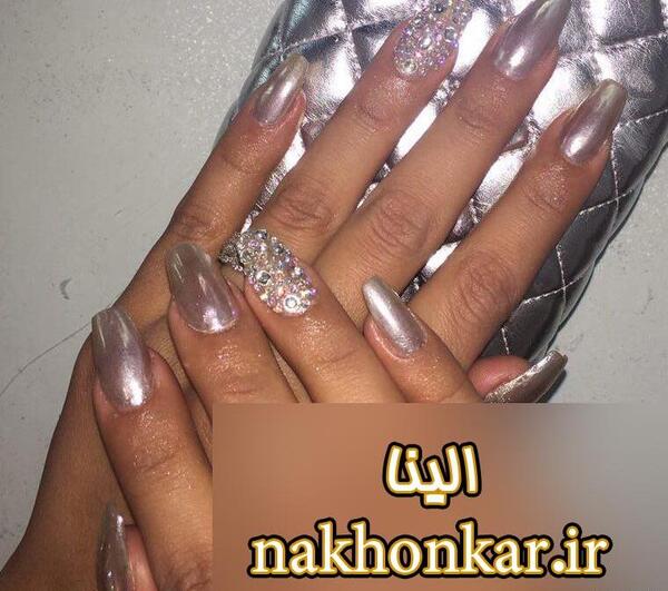 عکس طرح ناخن پاستیلی
