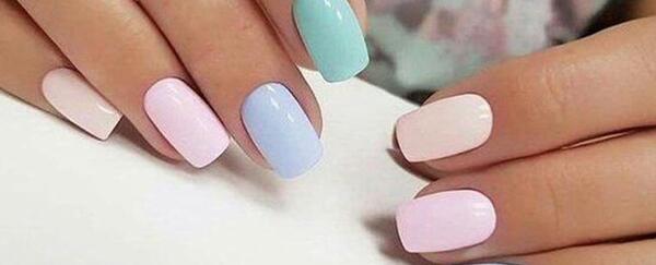 عکس طرح ناخن پاستیلی
