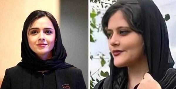 عکس نقشه ایران سیاه با مهسا امینی