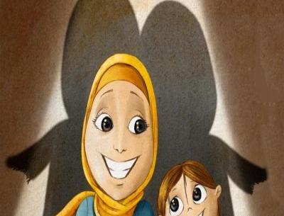 عکس نقاشی دختر خوشحال