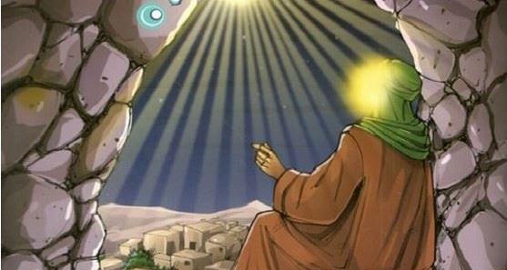 عکس نقاشی زیبا حضرت محمد