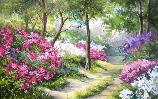 عکس نقاشی گل واقعی