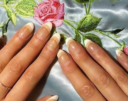 عکس مدل ناخن فرنچ اکلیلی