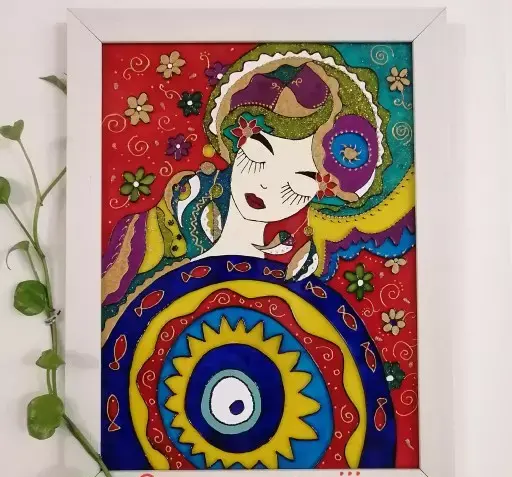 عکس نقاشی زیبای خفته