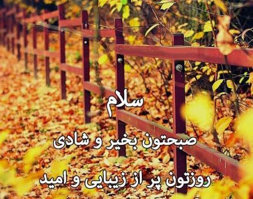 عکس زیبای پاییزی صبح بخیر