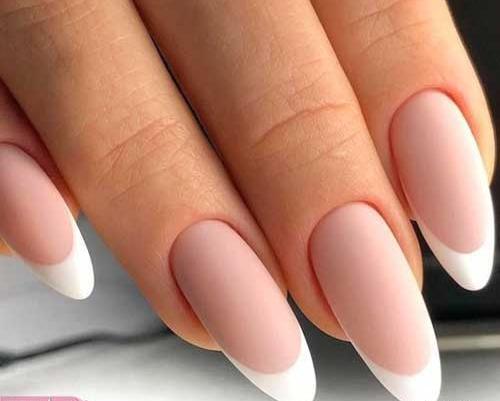 عکس مدل ناخن فرنچ بلند