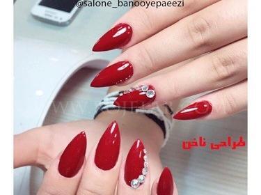 عکس اموزش طراحی ناخن حرفه ای
