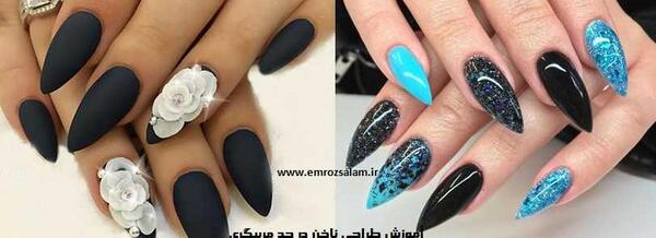 عکس اموزش طراحی ناخن حرفه ای