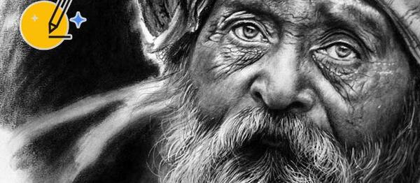 عکس نقاشی سیاه قلم هایپر