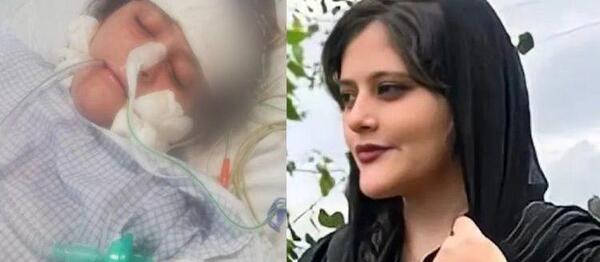 عکس مهسا امینی هنگام دستگیری